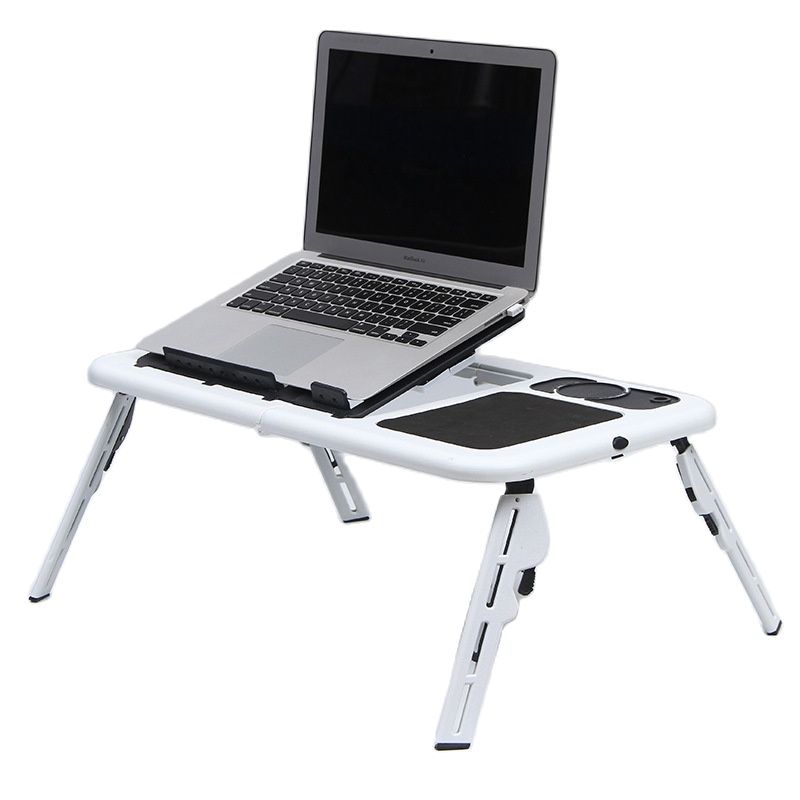 Tablet Lap Desk - ラップトップデスク 多機能ノートパソコンテーブル スタンド型折りたたみ式コンピューターテーブル USB冷却ベッド ノートパソコンスタンド