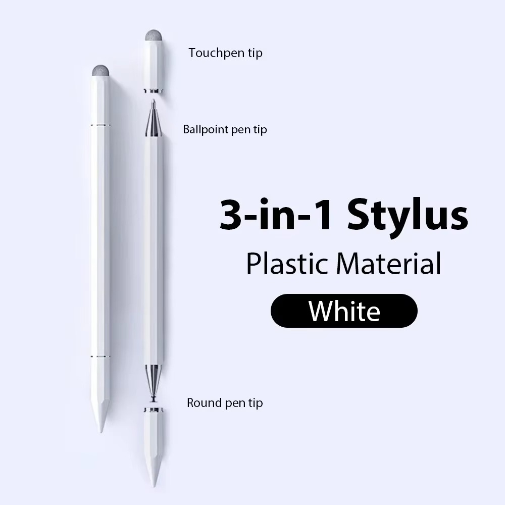 Samsung Tablet Drawing Accessories - iPad/Samsung/Xiaomi/Huaweiのタブレット/スマートフォン（iOS/Android）に対応した、磁石内蔵の3-in-1スタイラスペン。描画、署名、その他用途に。