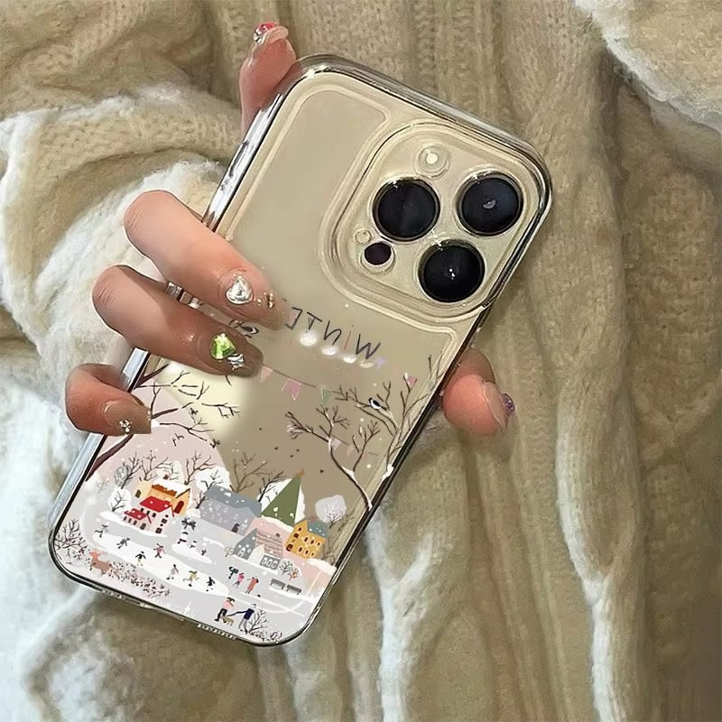 美しい冬の雪模様のスマホケース、Samsung Galaxy - Samsung Galaxy A55 のレビューと価格