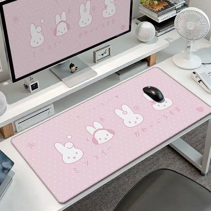 かわいいミッフィーうさぎの大型マウスパッド、カワイイバニーヘ - Tablet Cute Accessories のレビューと価格