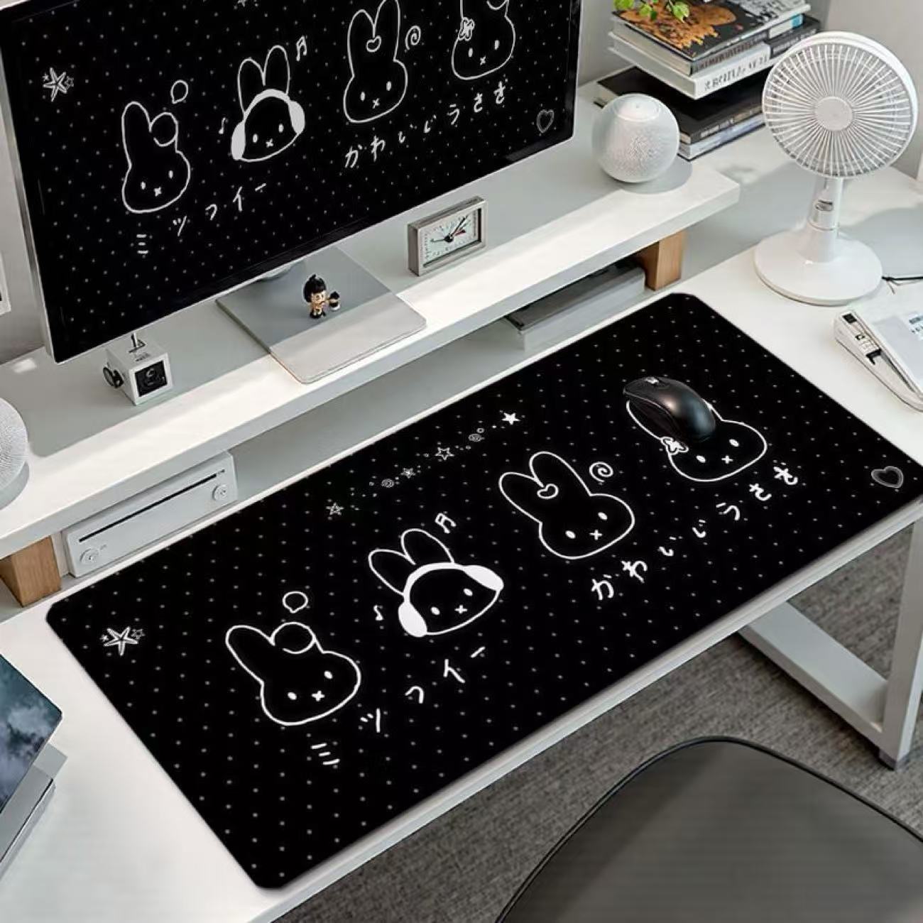 かわいいミッフィーうさぎの大型マウスパッド、カワイイバニーヘ - Tablet Cute Accessories のレビューと価格