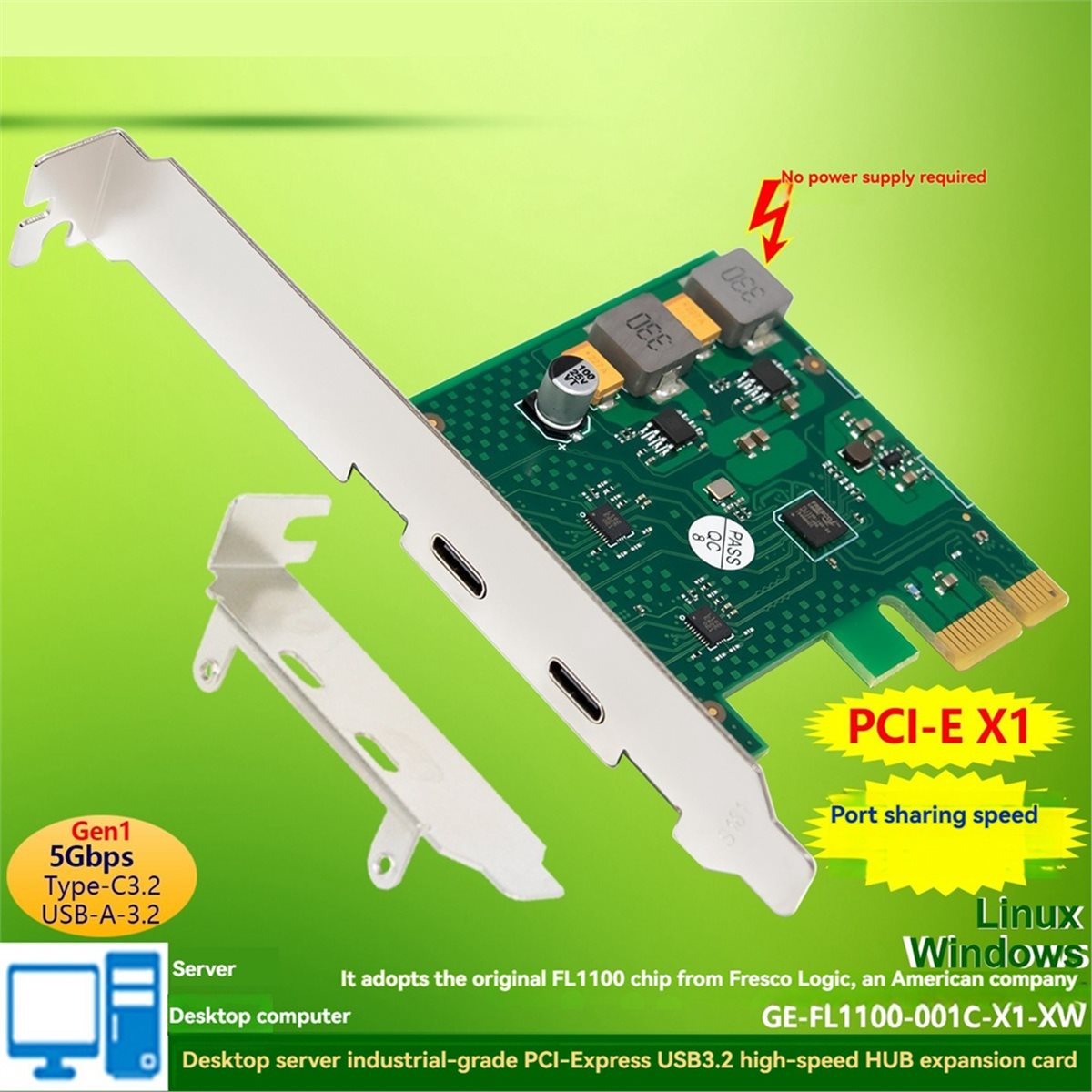 新しい工場製~USB3.0 PCI-E拡張カード USB-C - Usb Hub Type C のレビューと価格