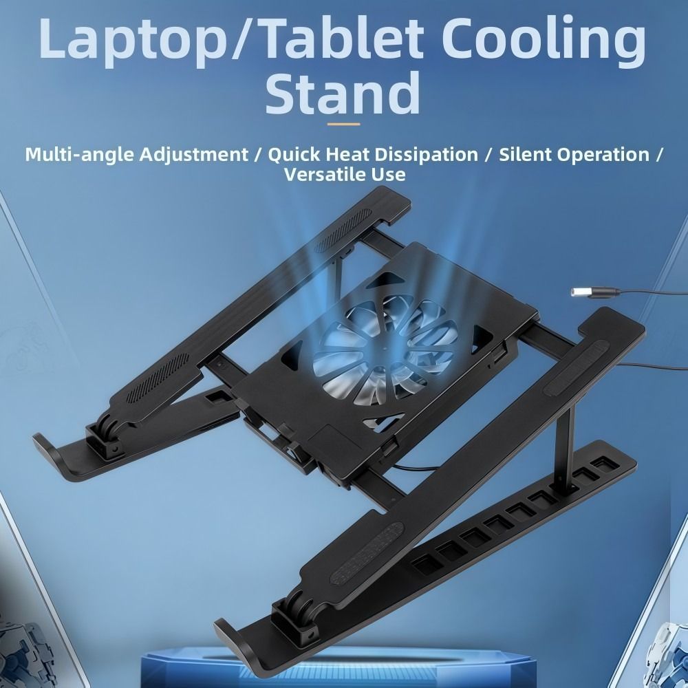 ユニバーサルノートパソコン冷却スタンド ファン付き 調節可能 - Cooling Stand Tablet のレビューと価格