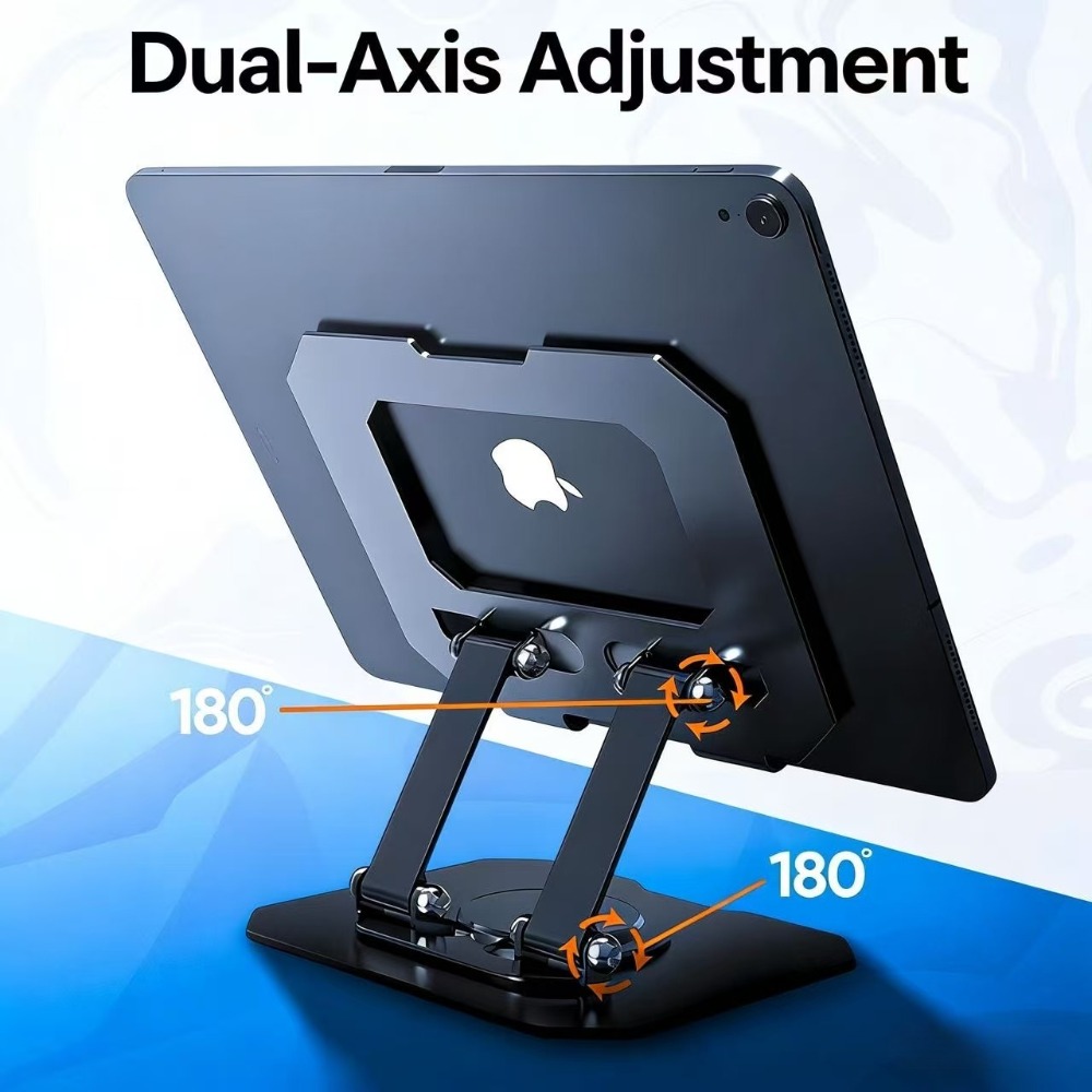 360 °   回転可能なタブレットスタンド 調整可能な折り - Cooling Stand Tablet のレビューと価格
