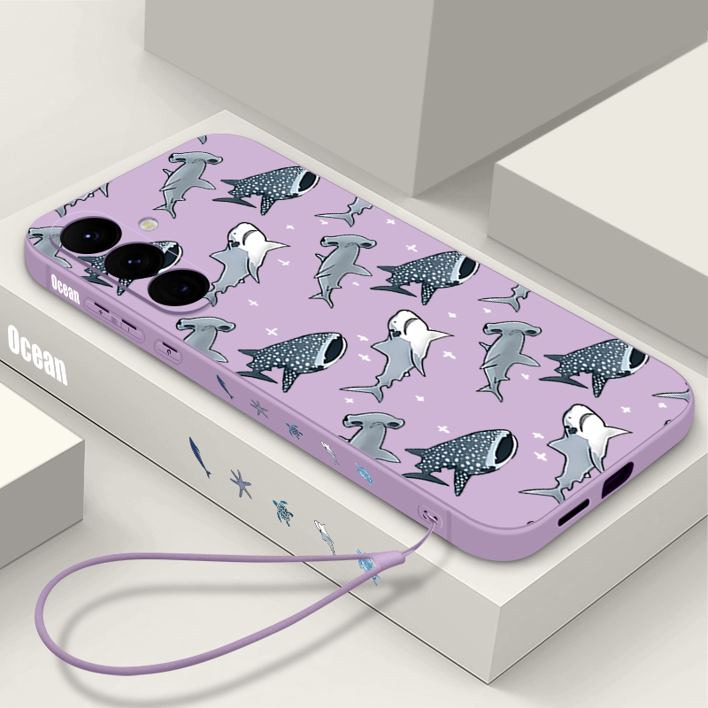 漫画のサメ柄スマホケース Samsung Galaxy S2 - Samsung Galaxy A55 のレビューと価格