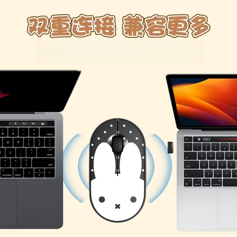かわいいミッフィーのワイヤレスマウス、静音でキュートなデザイ - Tablet Cute Accessories のレビューと価格