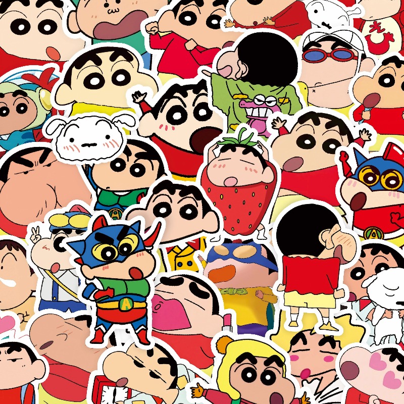 100個入り クレヨンしんちゃん ステッカー かわいいアニメ - Tablet Cute Accessories のレビューと価格
