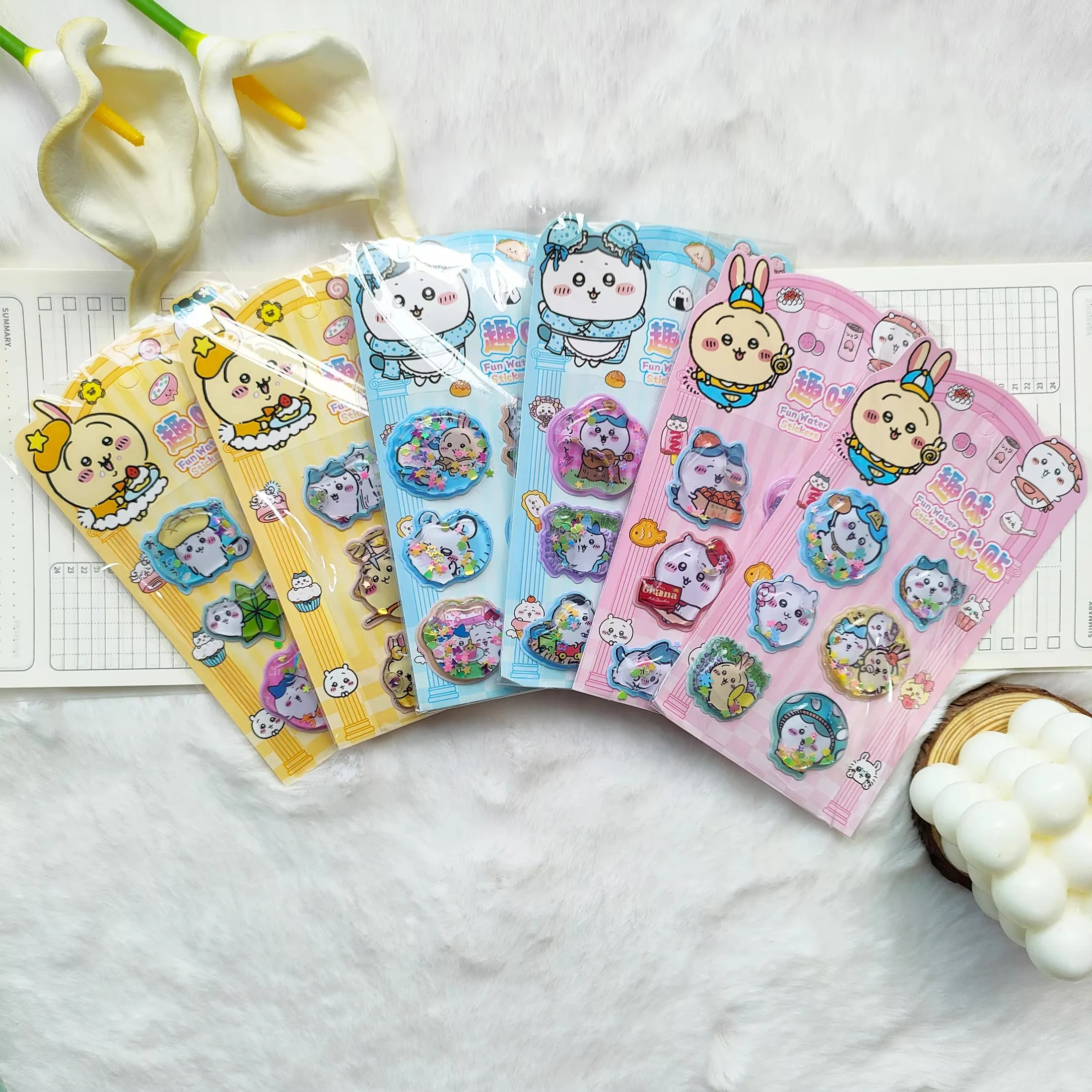 人気の可愛い「八重愛」の3Dウォーターシェイクステッカー。ノ - Tablet Cute Accessories のレビューと価格
