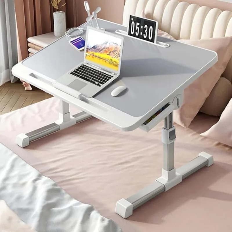 ノートパソコン用ベッドトレイテーブル、高さ調節可能、ポータブ - Tablet Lap Desk のレビューと価格