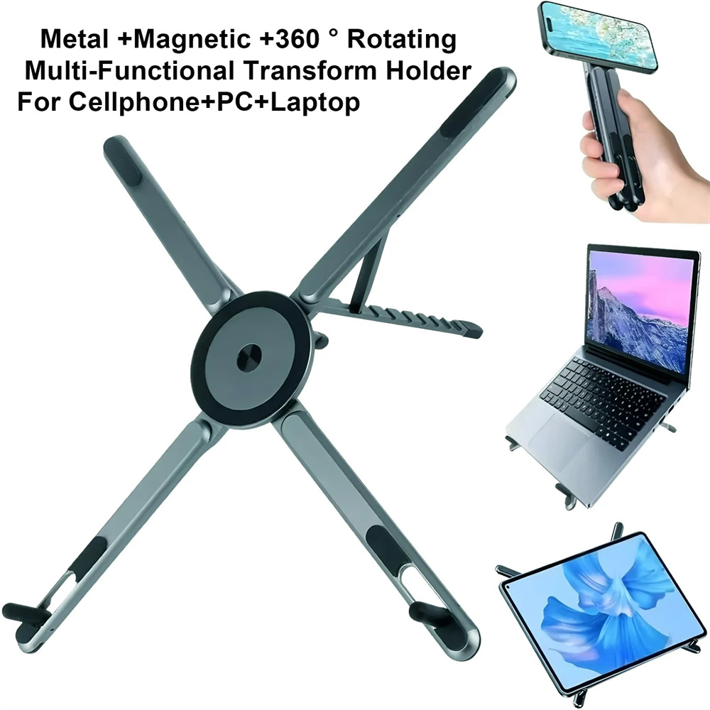 アルミ合金製ノートパソコンスタンド 折りたたみ式 マグネット - Cooling Stand Tablet のレビューと価格