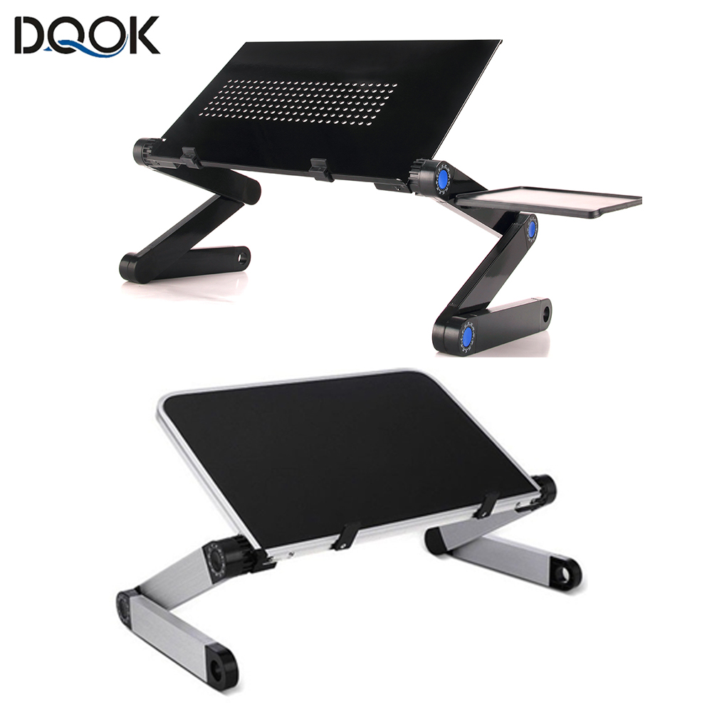 調節可能なラップトップデスクスタンドポータブルアルミ人間工学 - Tablet Lap Desk のレビューと価格