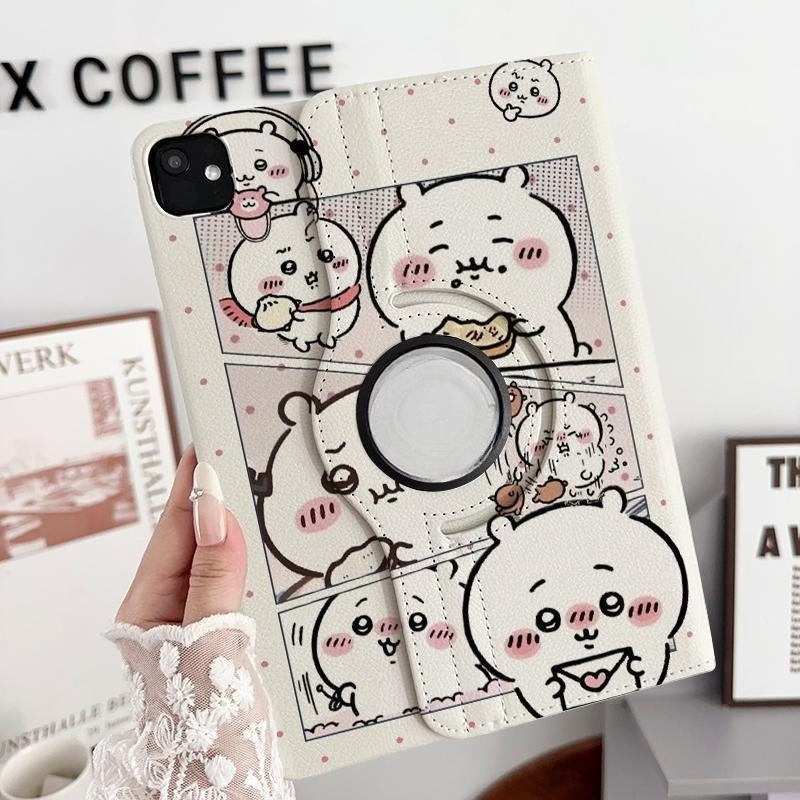 可愛いちいかわiPadケース保護カバー、ペンシルスロット付き - Tablet Cute Accessories のレビューと価格